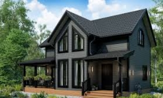 Проекты каркасных домов с террасой от 3677 рублей | Строй-Кшт